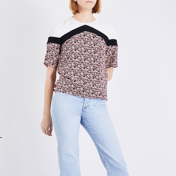 MAJE Lazaro bohemian crepe top - Picture 1 of 13